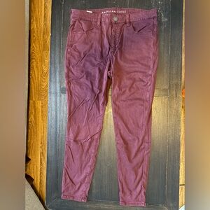 American Eagle Outfitters Maroon Pants